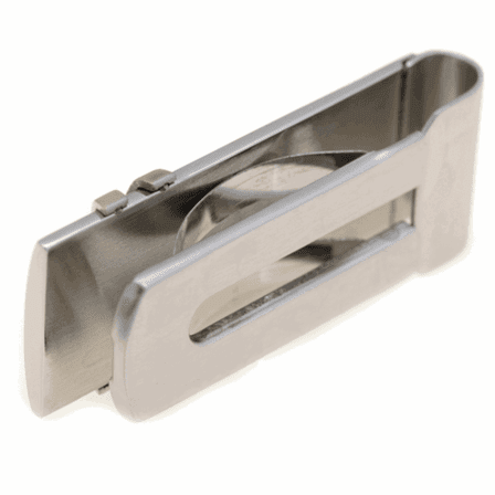 Ribbon Engraved Spring Loaded Money Clip