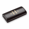 Roman Monogram Laser Engraved Three Piece Black & Silver Pen & Pencil Gift Set