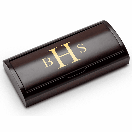 Roman Monogram Theme Personalized Two Piece Pen Set with Wood Box