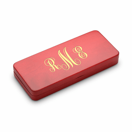 Script Monogram Elegance Collection Cherrywood Pen & Letter Opener Set