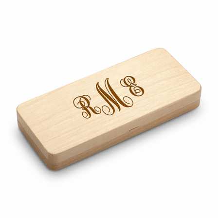 Script Monogram Elegance Collection Maple Wood Pen & Letter Opener Set