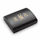 Script Monogram Laser Engraved Three Piece Black & Silver Pen & Pencil Gift Set