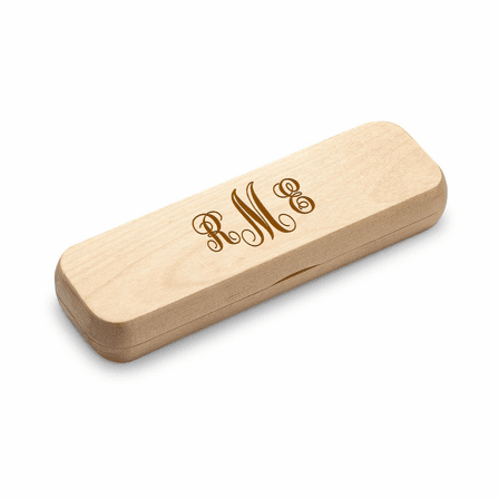 Script Monogram Personalized Cherrywood Ballpoint Pen & Fountain Pen Set