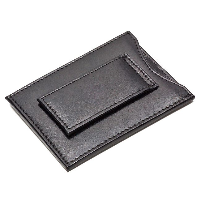 Slimline Personalized Leather Wallet with Money Clip Executive Gift Shoppe