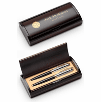 Soccer Themed Personalized Two Piece Pen Set with Wood Box