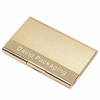 Solid Brass Engraved Business Card Case