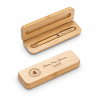 Space Force Theme Laser Engrave Bamboo Pen and Box Set