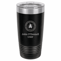 Space Force Theme Personalized 20 Ounce Black Polar Camel Travel Mug