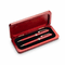 Space Force Theme Personalized Cherry Finish Pen & Pencil Set