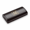 Split Monogram Laser Engraved Three Piece Black & Silver Pen & Pencil Gift Set