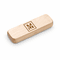 Split Monogram Theme Personalized Maple Wood Double Pen and Box Set