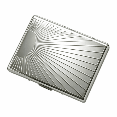 Starburst Design Single Sided Cigarette Case for Kings and 100s