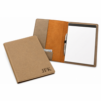 Tan Portfolio & Notebook with Personalized Initials