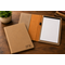 Tan Small Portfolio & Notebook with Personalized Initials
