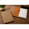 Tan Small Portfolio & Notebook with Script Monogram