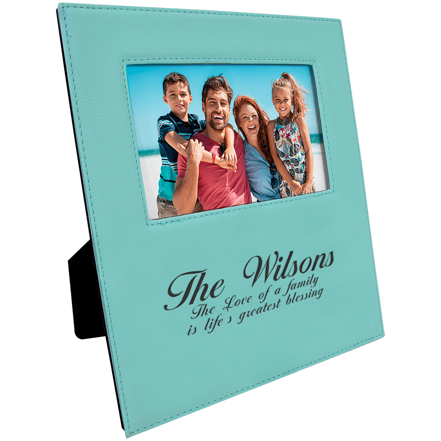 Teal 4" x 6" Picture Frame with Large Personalization Area