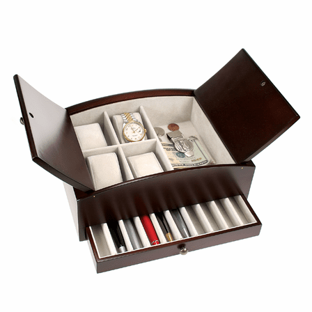 The Executive Personalized Watch and Pen Keepsake Box