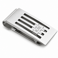 The Grill Monogrammed Spring Loaded Money Clip