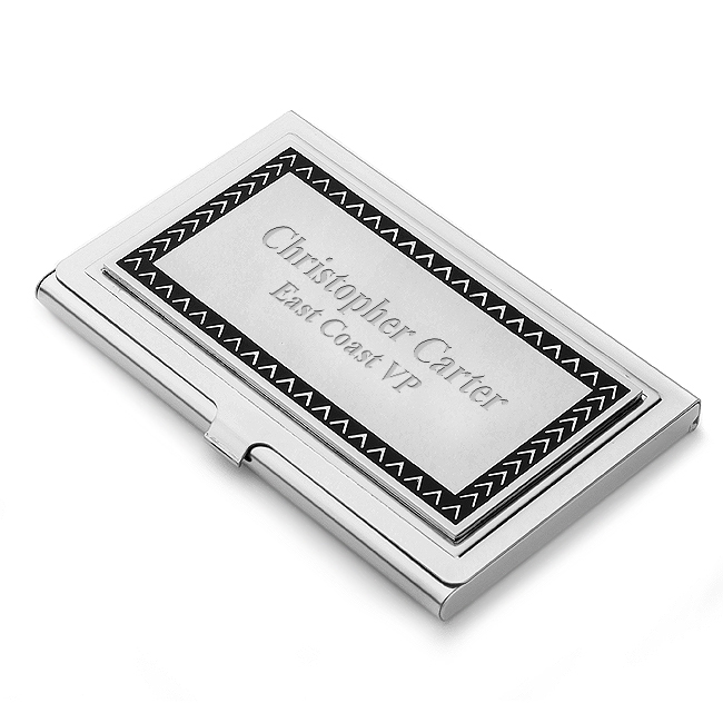 The Outback Stainless Steel Business Card Case Executive Gift Shoppe