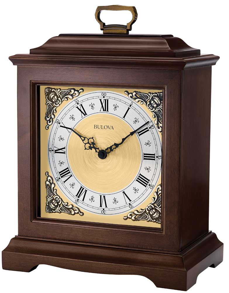 Thomaston Chiming Mantel Clock By Bulova Executive Gift Shoppe