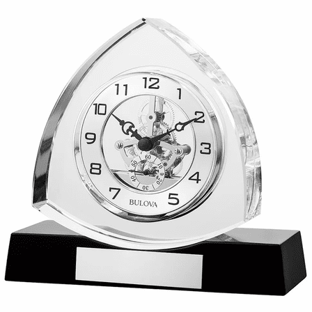 Trident Personalized Tabletop Clock by Bulova