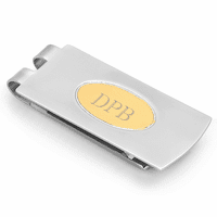 TuTone EngravedSpring Loaded Money Clip