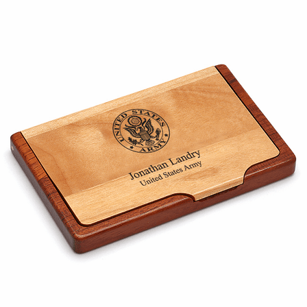 US Army Personalized Business Card Holder
