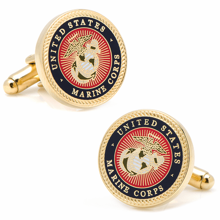 US Marines Gold Plated Cufflinks