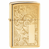 Venetian High Polish Brass Zippo Lighter