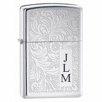 Venetian High Polish Chrome Zippo Lighter