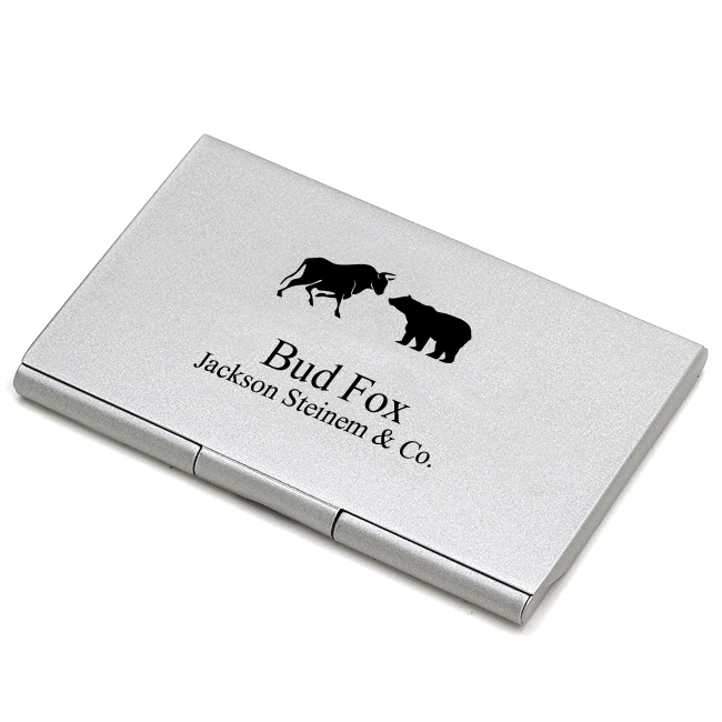 Wall Street Engraved Business Card Case Executive Gift Shoppe
