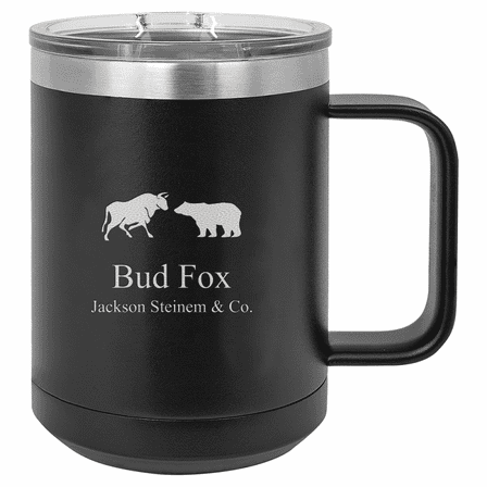 Wall Street Theme Personalized Insulated Polar Camel Coffee Mug