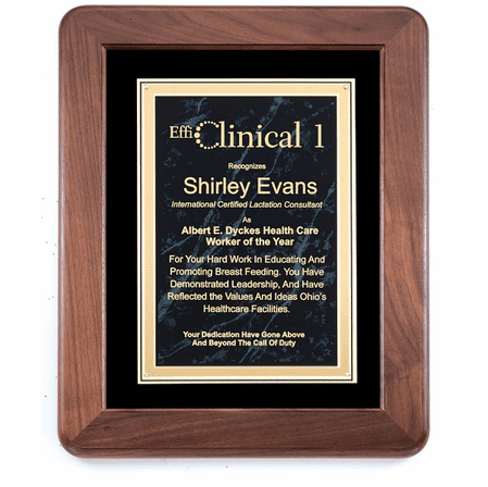 Walnut Frame With Marble Engraving Plate - Discontinued