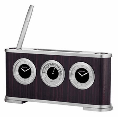 Woodside Executive Desk Clock By Bulova