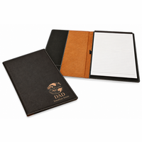 World's Best Dad Black Leatherette Portfolio & Pad Holder