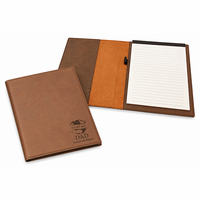 World's Best Dad Brown Leatherette Mini Portfolio