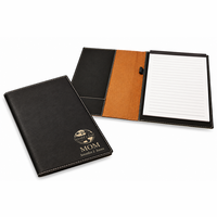 World's Best Mom Black Leatherette Mini Portfolio