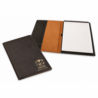 World's Best Mom Black Leatherette Portfolio & Pad Holder