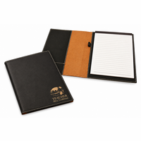 World's Best Teacher Black Leatherette Mini Portfolio