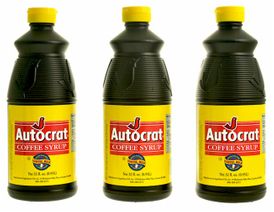 Autocrat Coffee Syrup 3-32 oz. (Quart Size) Bottles