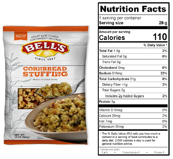 Bell's Cornbread Stuffing 12 oz.