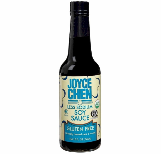 Joyce Chen Less Sodium Gluten Free Soy Sauce 10 oz. (2 Bottles)