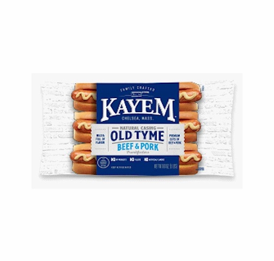 Kayem Old Tyme Natural Casing Franks 5 LBS.