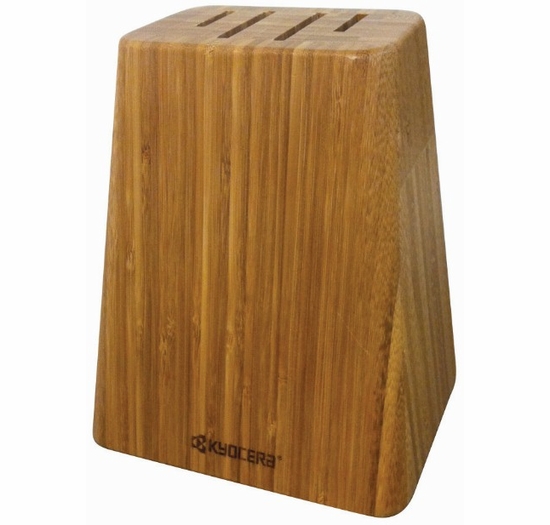 Kyocera 4Slot Bamboo Knife Block