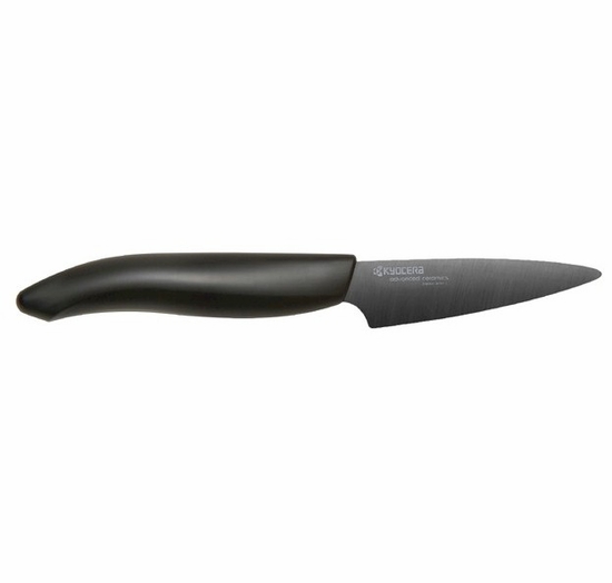 Kyocera Revolution FK-075-BK 3 in. Black Bladed Ergonomic Ceramic Paring Knife