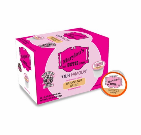 Marylou's Banana Nut Bread Coffee Single Serve Cups 12 Count