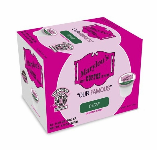 Marylou's Decaf Coffee Single Serve Cups - 12 Count
