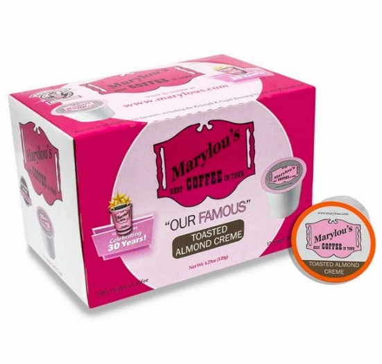 Marylou's Toasted Almond Creme Coffee Single Serve Cups - 12 Count