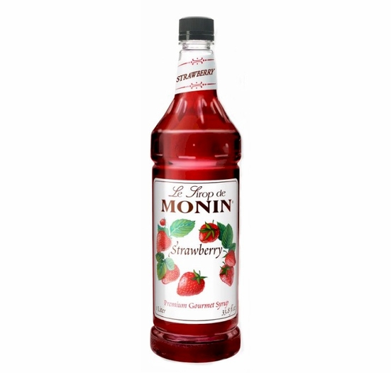 Monin Strawberry Premium Gourmet Syrup 33.8 oz.