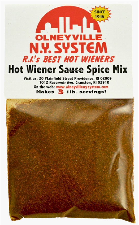 Olneyville N.Y. System Hot Wiener Sauce Spice Mix